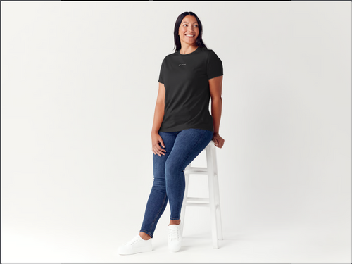 Women's Tapcart Logo Tee in Black