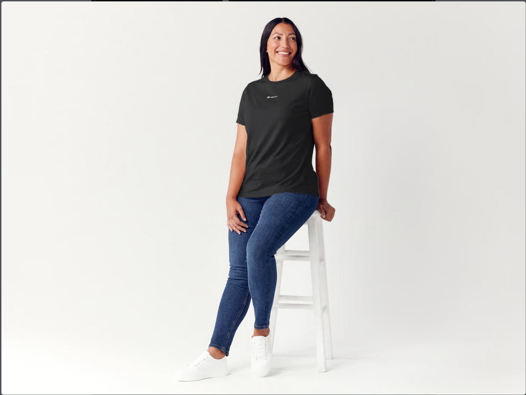 Women's Tapcart Logo Tee in Black