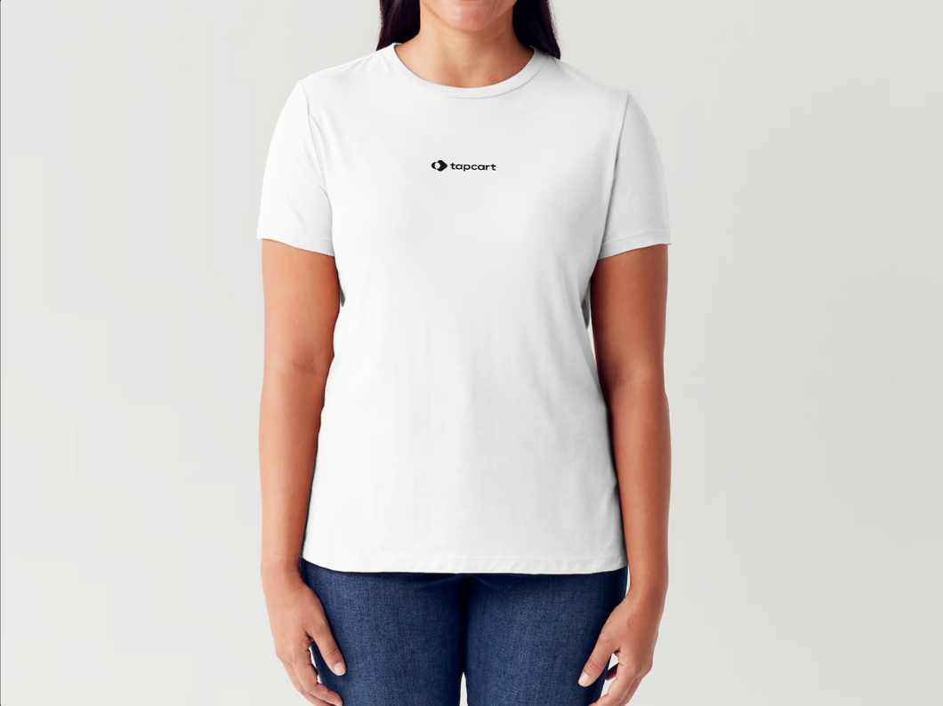 Women's Tapcart Logo Tee  in White